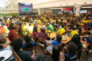 Jogo Brasil x Japão nesta segunda (29), no Riopreto Shopping